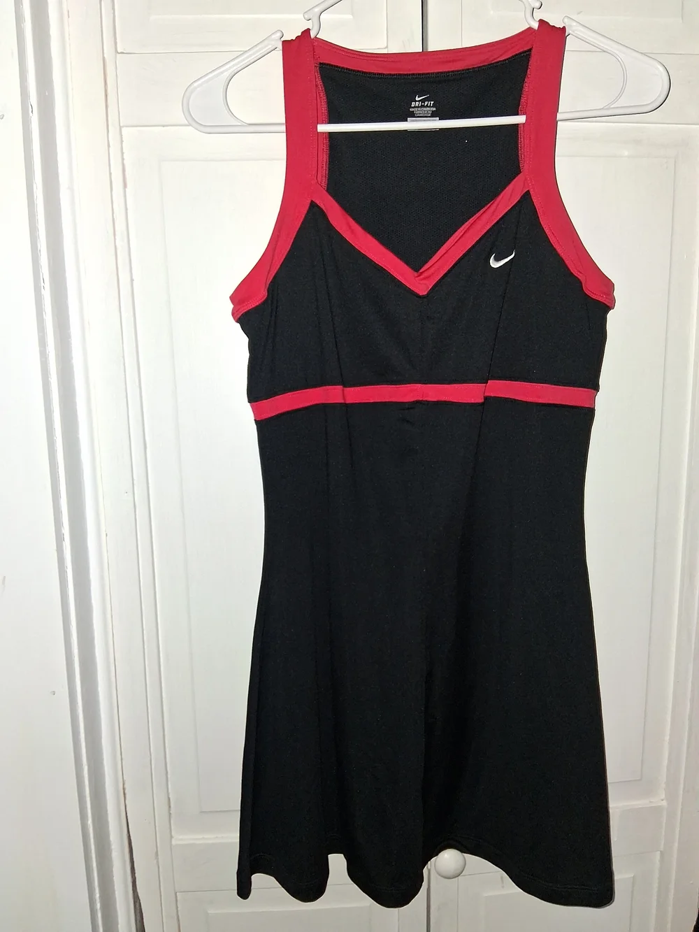 Nike Black Mini Dress with Red Trim